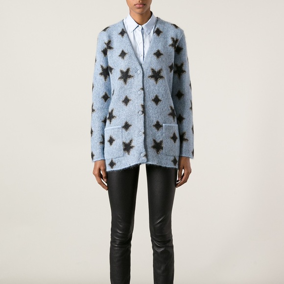 Saint Laurent Mohair Star Cardigan 